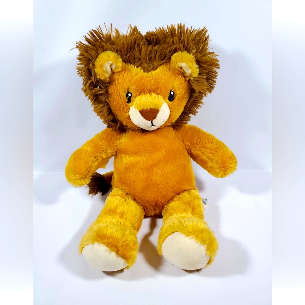 Retired collectable “Lovable Lion" stuffed animal from Build-A-Bear Workshop.